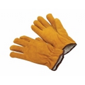 Russet Cow Split Lambs Wool Lined Leather Glove with Straight Thumb